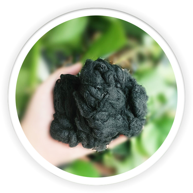 Polyester Staple Coffee Carbon Fiber